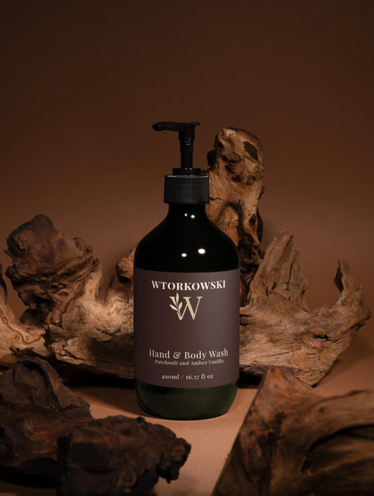 Hand & Body Wash, Patchouli and Amber Vanilla