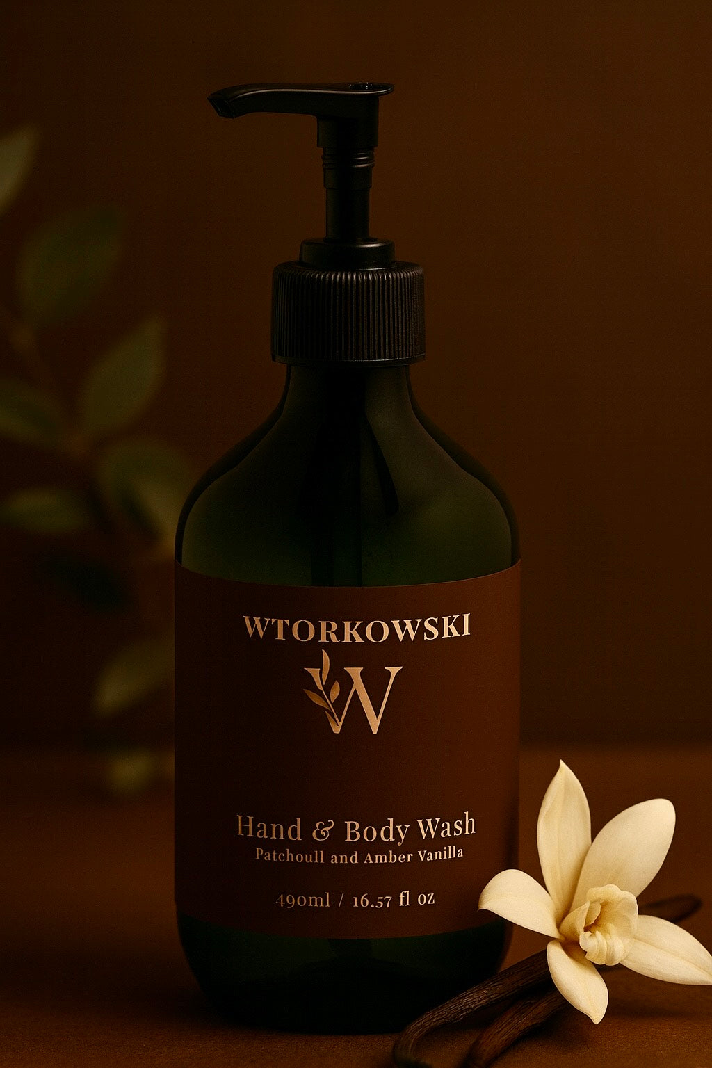 Hand & Body Wash, Patchouli and Amber Vanilla