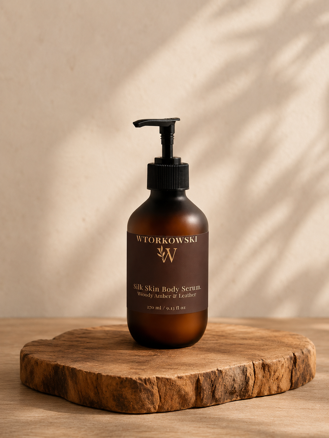 Silk Skin Body Serum, Woody Amber & Leather